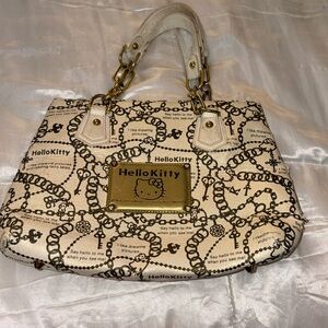Vintage gold and brown hello Kitty handbag 